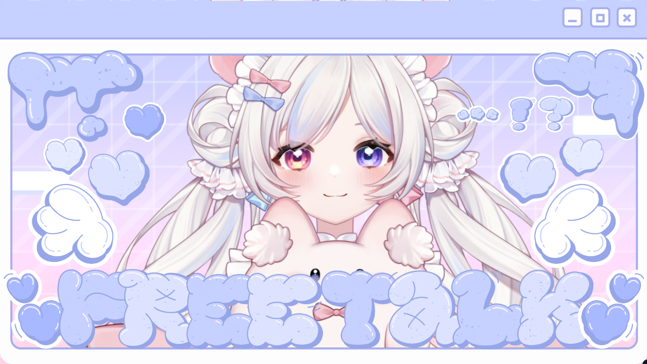 雑談配信のテンプレプレビュー